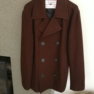 Brixton Brown Pea Coat